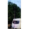 Caravan Flag Pole Solar LED KIT (Pink)