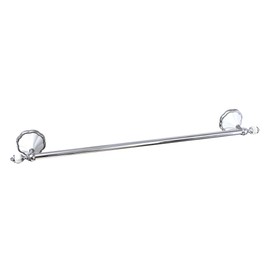 MODONA 24" Towel Bar - White Porcelain & Chrome - Flora Series - 5 Year Warrantee