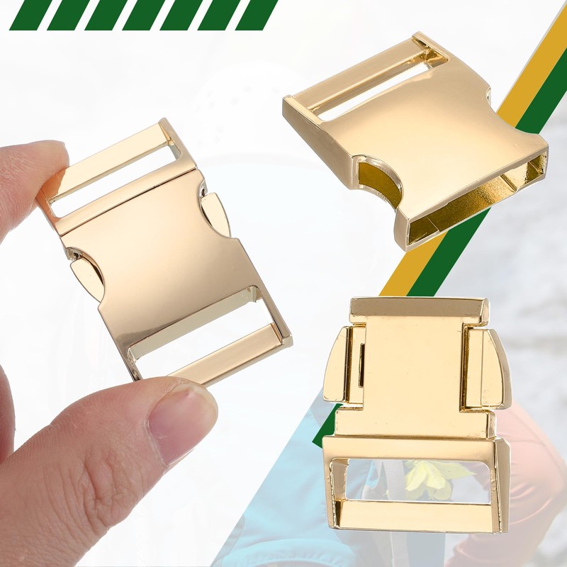 PATIKIL Metal Buckle, 4 Pack Quick Side Release Clips for