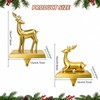 2PCS Christmas Stocking Holders for Mantle, Stocking Hangers for Mantel