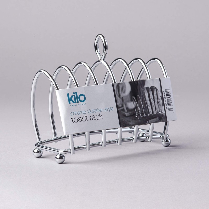 Kilo BA51 Victorian Design Chrome 6 Slice Toast Rack with