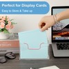 BTSKY 1 Pack Acrylic Index Card Holder Display Stand -