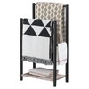 HOOBRO Freestanding Towel Rack, 2 Tier Blanket Ladder Holder for