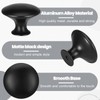 saerryor 20 Pcs Drawer Knobs Cabinet Knobs Black Door Knobs