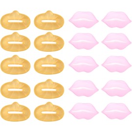 Mascarilla para Labios 20 Piezas Labial de Colágeno Varios estilos Hidratante, Uso Diario, Colores Amarillo y Rosa, Cuidado Delicado Estilo Aleatorio