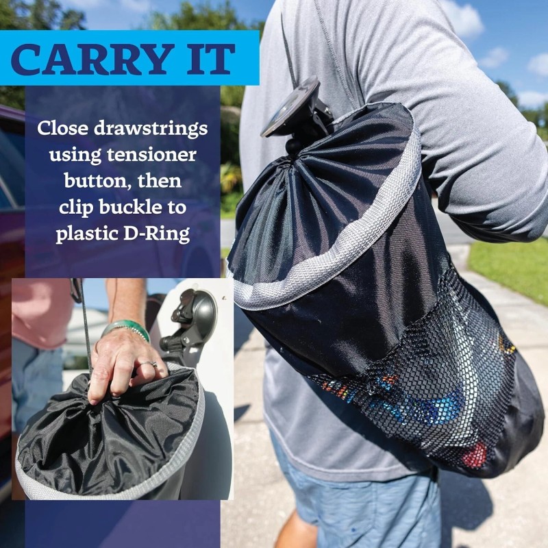 Star-Brite STAR BRITE Mesh Trash Bag with Locking Suction Cup