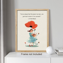 SIGNWIN Adhesive Canvas Poster Children's Storybook Beauty Quote Inspirational Motivational Quotes for Living Room, Bedroom, Office - 8"x10"