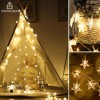 Importeek 5pz Mini Serie Cortina Luces Led Decorativa Estrellas 2m