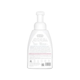 OH! GANICS Shampoo y Gel de Ducha en Espuma Bebé 440 ml | 2 en 1 Cuerpo y Cabello | Hipoalergénico, No Irrita Ojos | Suavidad e Hidratación para Piel Sensible | Ingredientes Naturales | Acondicionadores naturales | Dermatológicamente probado | Apto desde los 0 años