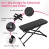 Pedicure Foot Rest, 6-Height Adjustable Non-Slip Foot Stand for Easy