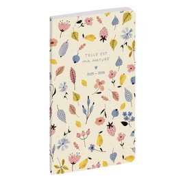 Exacompta - 1602043E - Pocket Diary SAD 16 Julie Adore - 9 x 16 cm - September 2024 to December 2025 - 16 Months - Natural