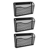EASEPRES 3 Single Pocket Mesh Hanging File Organizer, Vertical Wall
