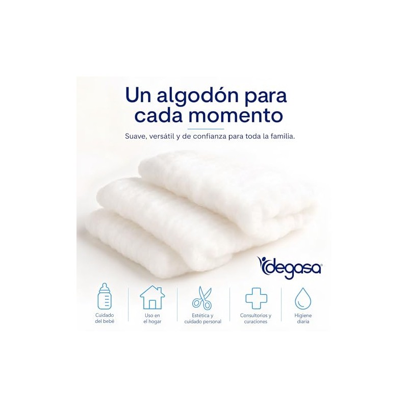 Degasa Protec Algodón Absorbente Plisado Paquete de 2 Piezas 300
