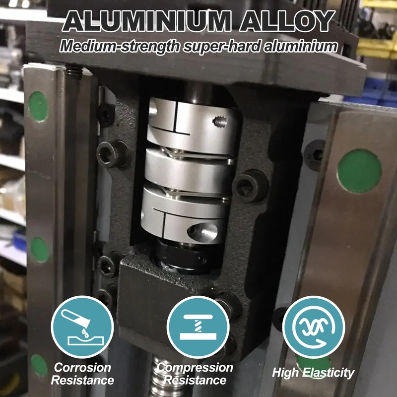 Flexible Shaft Coupling, D32 L40 Aluminum Flexible Diaphragm Motor Shaft