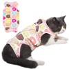 Cat Professional Surgery Recovery E-Collar Alternative, Cotton Breathable Sterilization Suit