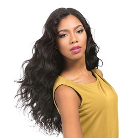 Sensationnel Empire Curly Human Hair - Body Wave Tangle Free Weaving for Quick Weave and Sew in Styles for Faux Highlights and Fauxmiddlepart Leave Out (12 inch, T1B/27)