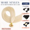 MY-LADY Platinum Blonde Keratin Bond Hair Extensions U Tip Pre
