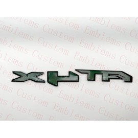 Auto 3PCS Doors Rear Matte Black AT4X OVERLAY Emblem 2023+ GMC Sierra 1500
