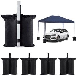 ADERTOS 5 Pack 1680D Gazebo Weights Bag Sand Bags Tent Sandbags Industrial Sand Weight Bags Heavy Duty Gazebo Feet Sandbags Stand for Pop up Canopy Tent Parasols Canopies Shade (Double-Stitched)