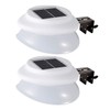 Solar Gutter Lights, Super Bright 9 LED Waterproof Wireless Security