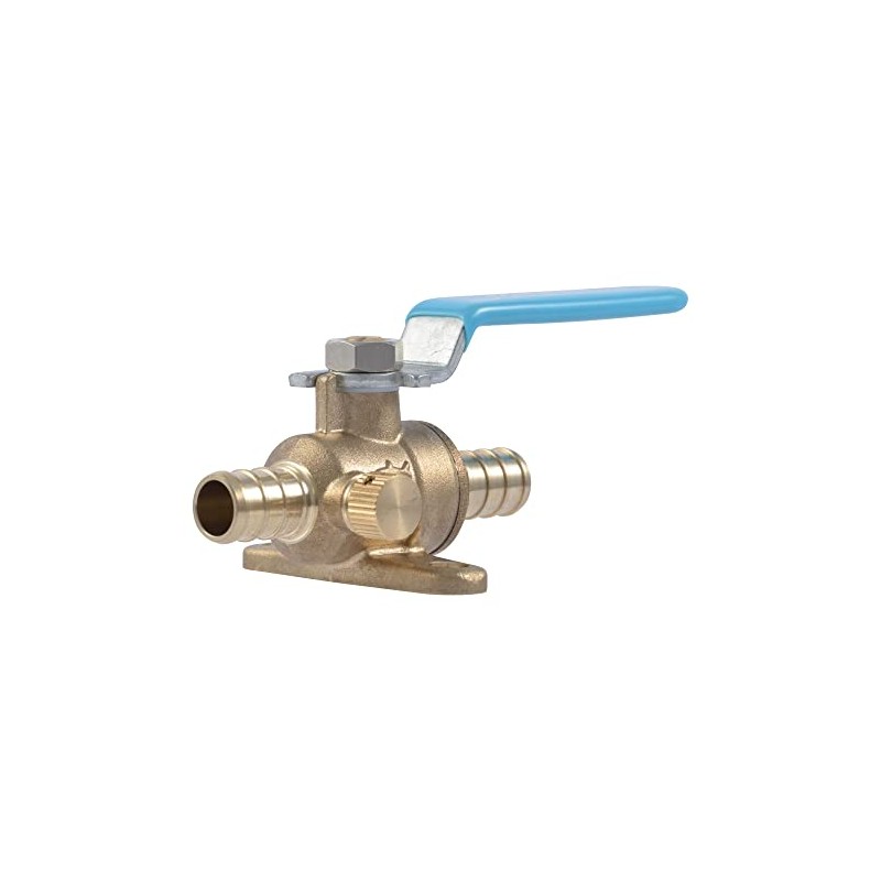 SharkBite 1/2 Inch Crimp Ball Valve with Mounting Tabs and