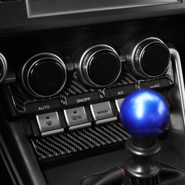BETTERHUMZ Carbon Fiber Center Console Decor Sticker Compatible with Toyota GR86 for Subaru BRZ 2021-2024 CD Control Panel Cover Trim Car Interior Accessories