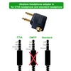 Posdou Dual 3.5mm Male to 3.5mm Female Airplane Headphone Adapter