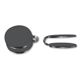 Keloid Pressure Earrings for Women and Men Clip on Compression Earring for Swelling (12mm Black)