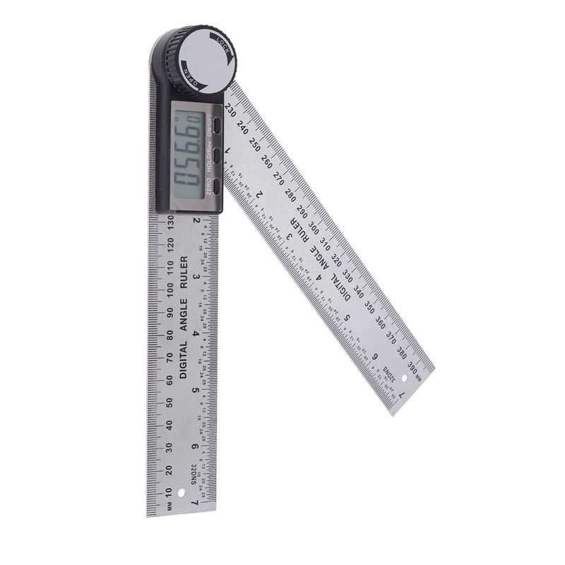 10‑390mm Stainless Steel Electronic Protractor Digital Goniometer Angle Finder Miter