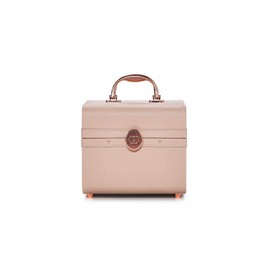 Caboodles Life & Style Small Train Case, Makeup Cosmetic Case Organizer Small Train Case,Cream White