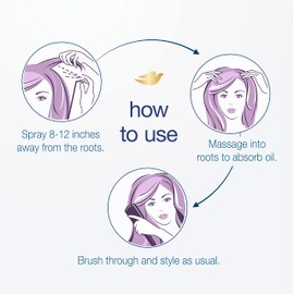 Dove Care Between Washes Dry Shampoo Hair Treatment for Oily Hair, Volume and Fullness Cleansing Hair Volumizer 5 oz