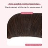 QKEPCY Clip-In Fringe Clip-In Fringe Real Hair Extensions with Temples