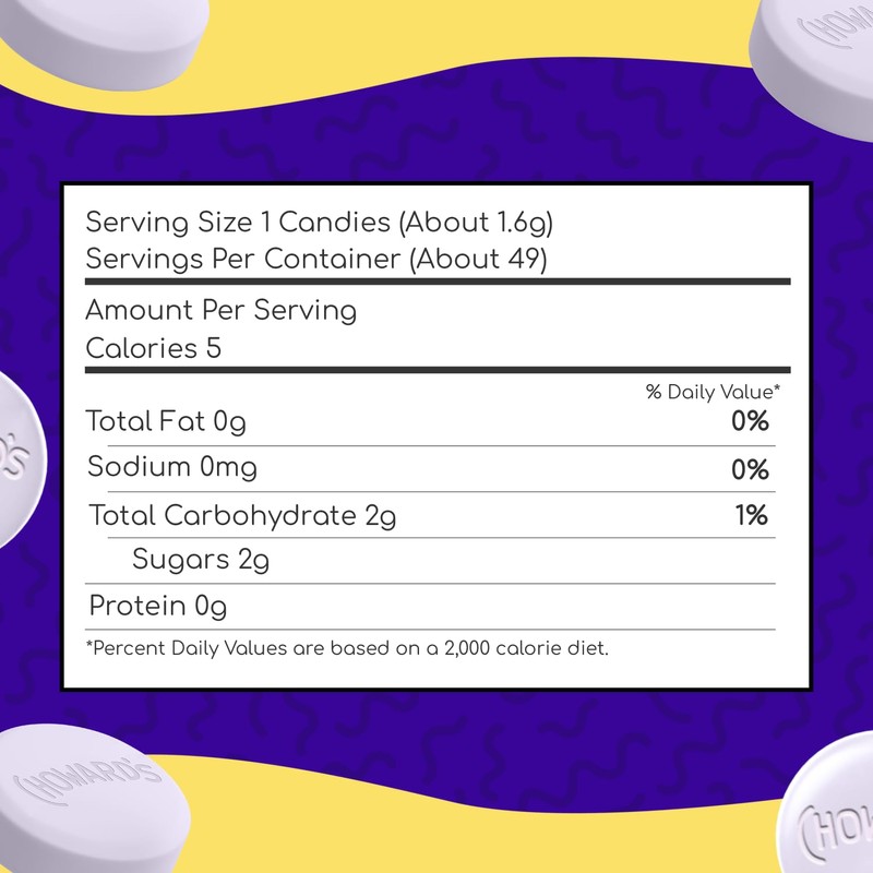 Choward's Violet Mints Candy Bag | Bold Aromatic Flavor |