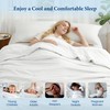 Twin Size Seersucker Cooling Comforter - Lightweight Q-Max 0.45 Summer