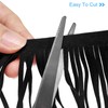 sourcing map 2 Yards 4 Inch PU Leather Suede Fringe
