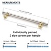Rergy 10 Pack Cabinet Pulls Brushed Nickel Cabinet Handles Solid