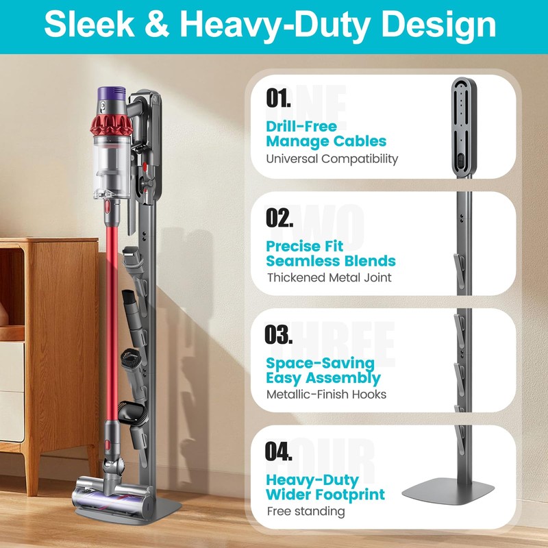 SIOMK Vacuum Stand for Dyson Gen5 V15 V12 V11 V10