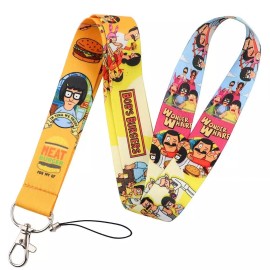 Pinstant Bob's Burgers Belcher Family Cartoon Comedy TV Show 17.7" Neck Lanyard Keychain