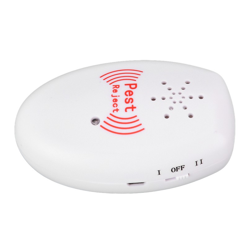 Multifunction Ultrasonic Electronic Mosquito Repellent Pest Repeller USB Rechargeable White