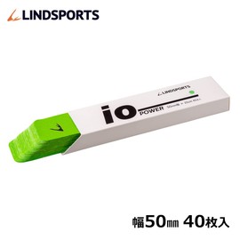 LINDSPORTS パワーイオテープ カラー キネシオロジーテープ テーピングテープ (‎ライトグリーン 幅50mm×25cmカット 40枚入)