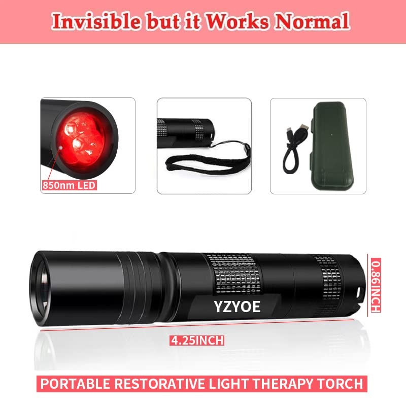 YZYOE Infrared Light Therapy for Joint and Muscle Pain. Red
