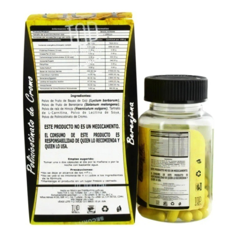 L-Carnitina 500mg Brazil Xtreme Top Sin Sabor 30 Cpsulas