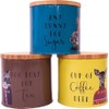 Itucci After Dark Woodland Creatures Tea, Coffee & Sugar Canisters