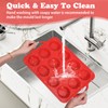 Foepoge 2 Pack Silicone Muffin Pan with Metal Frame, Non-stick