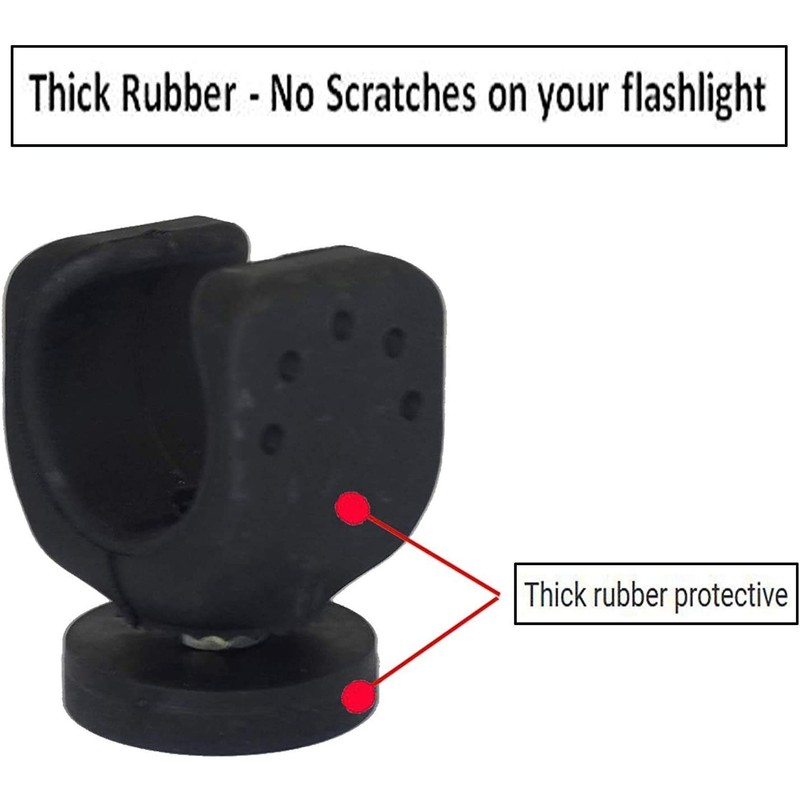 Magnetic Base Mount, Flashlight Mounting Brackets, Strong magnets and Flexible