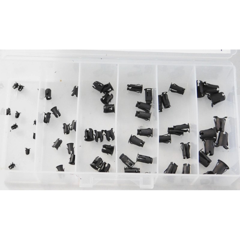 Online Auto Supply 60 pcs 6 Sizes Emblem Script Clips