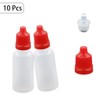 Boguish 10 Pcs Dropper Bottles, 15ml/0.5 oz Empty Squeezable Small