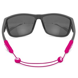 Pilotfish No Tail Adjustable Eyeglass Holder with Cable Strap: Sunglasses, Glasses, Glasses, Magenta, 14"