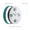 Topkey Silent Wall Clock 12 Inch Simple Design Non-Ticking Decorative