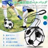 フットボールネット 黒色 青色 計2個 ボールネット ボール練習用ネット サッカー練習器具 リフティングトレーニング ボール入れ キッズ